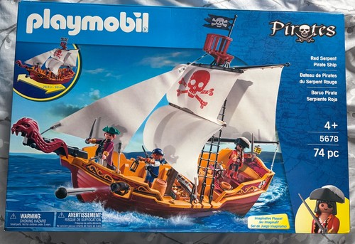 Playmobil pirate ship red - pirate,