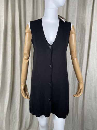 Massimo dutti black longline - black,