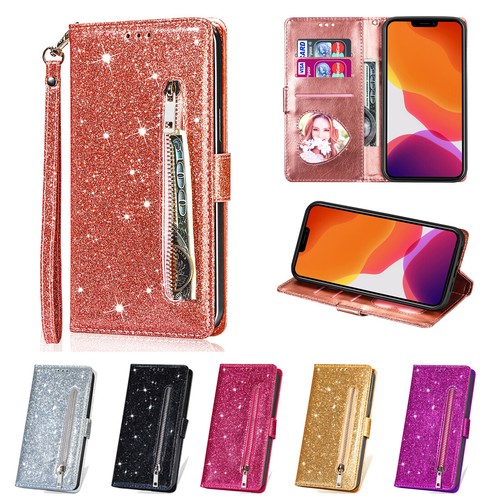 Glitter zip wallet case for - wallet,