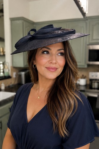 Tout tete navy wide brim - navy,