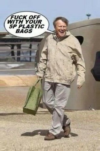 Roy cropper carrier bags - 5p,