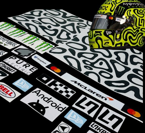 Motorsport helmet sticker set - helmet,