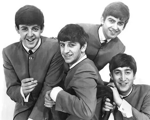 The beatles black and white - black,