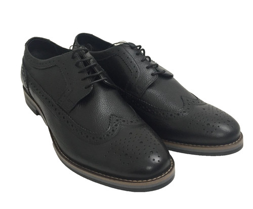 Leather brogues black - leather,
