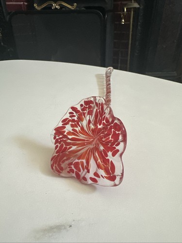 Hand blown glass flower a - blown,