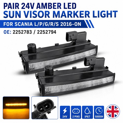 2252783 24v 2pcs amber - amber, sun