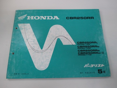 Cbr250rr parts list 5th - parts,