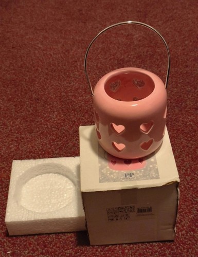 Pretty pink ceramic heart - pretty,