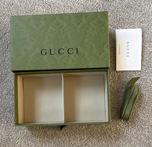 Gucci green logo rectangular - green,