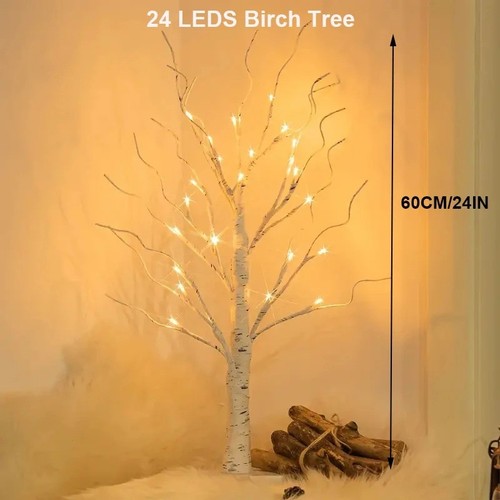 Easter led twig birch - twig, table