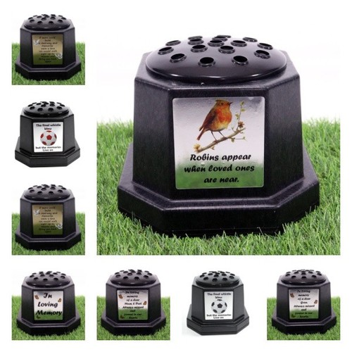 Memorial grave flower pot vase - grave,