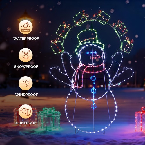 5ft fun juggling snowman - 5ft,