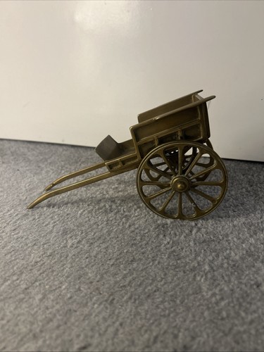 Vintage brass working horse - brass,