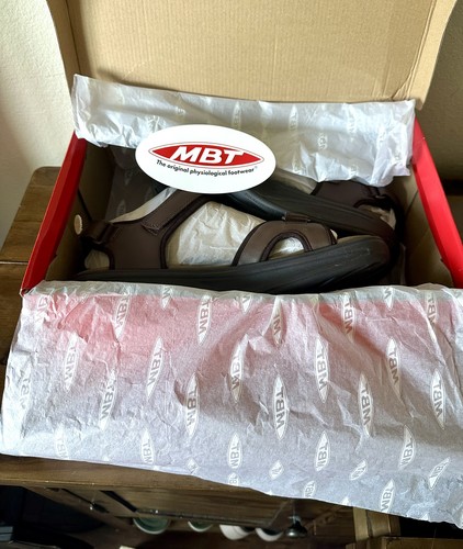 Mbt men leather brown - men's,