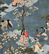 Oriental japanese blue cotton - japanese,