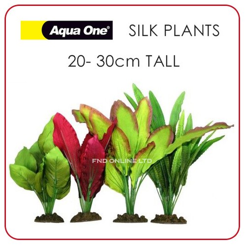 Pack aquarium silk plants - 4,