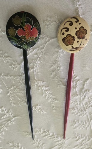 Japanese floral kanzashi hair - japanese,