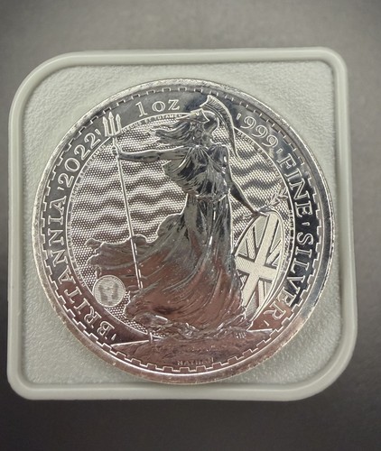 1oz silver britannia 2022 - britannia, qeii