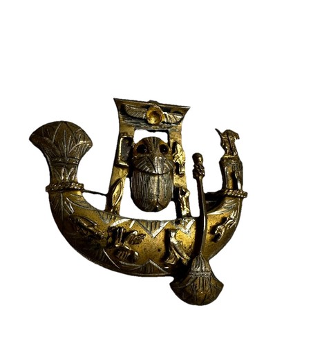 Vintage silver gilt egyptian - gilt,