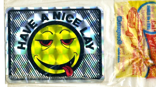Vtg prismatic sticker novelty - sticker,