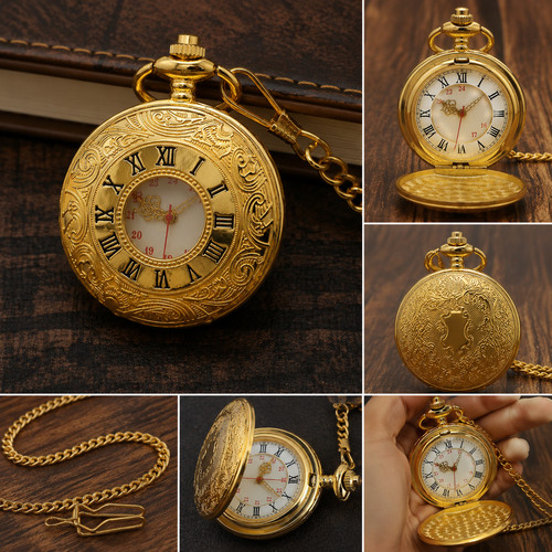 Gold hollow roman numeral - gold,
