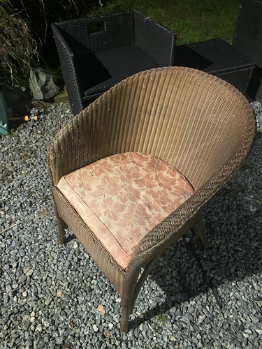 Lloyd loom armchair tub - armchair,