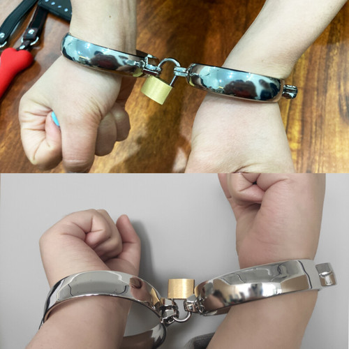 Metal handcuffs ankle cuffs - handcuffs,