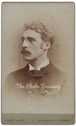 Cdv handsome man - handsome, pince-nez