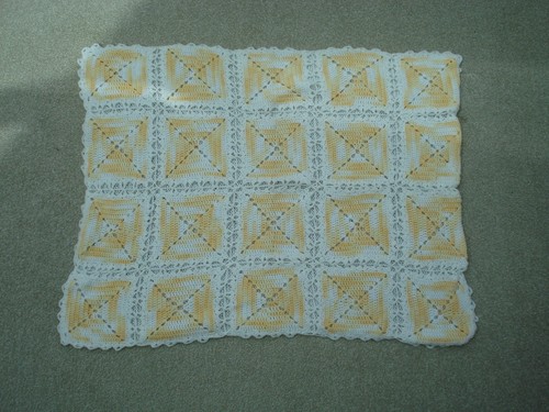 Vintage crochet pram - pram,