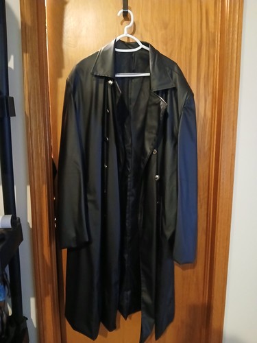 Unisex black vinyl long - black,
