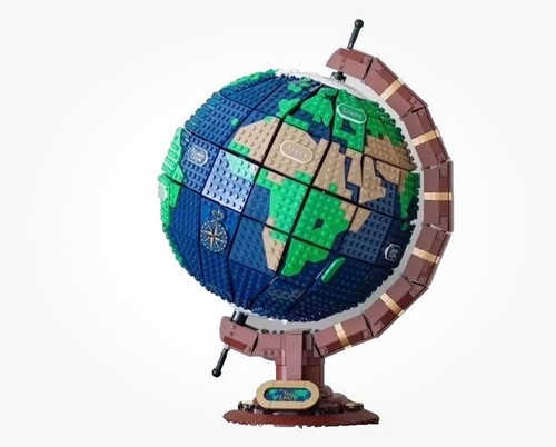 2585pcs earth globe - globe, building