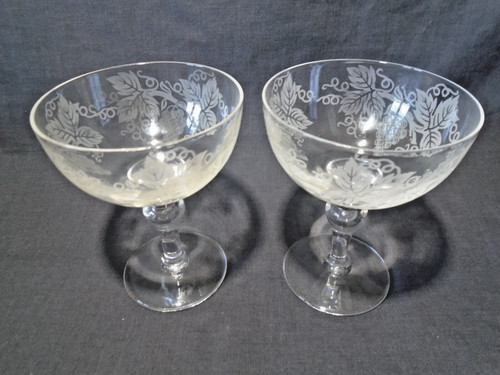 Pair vintage crystal - pair,