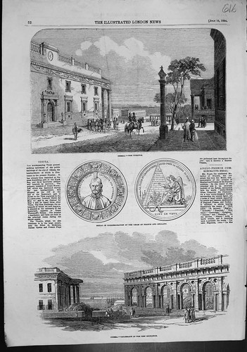 Old odessa theatre colonnade - old,