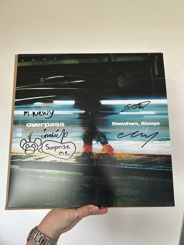 Overpass blue vinyl signed - overpass,