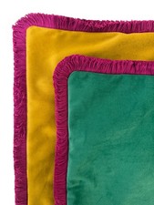 Velvet cushion cover with - velvet,