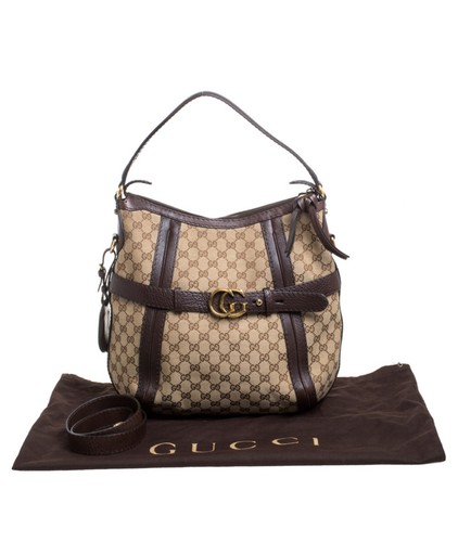 Gucci canvas monogram hobo - gucci, gg