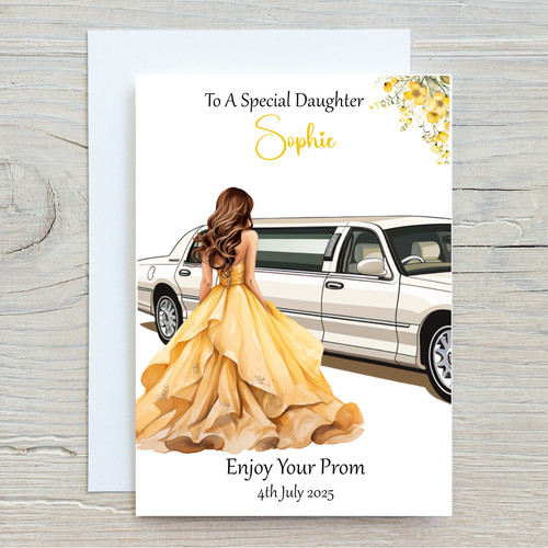 Personalised prom card - personalised,