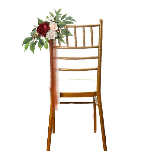 New aisle chair back flower - aisle,