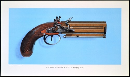 English flintlock pistol 1 - flintlock, #1