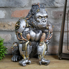 Steampunk gorilla resin - steampunk,