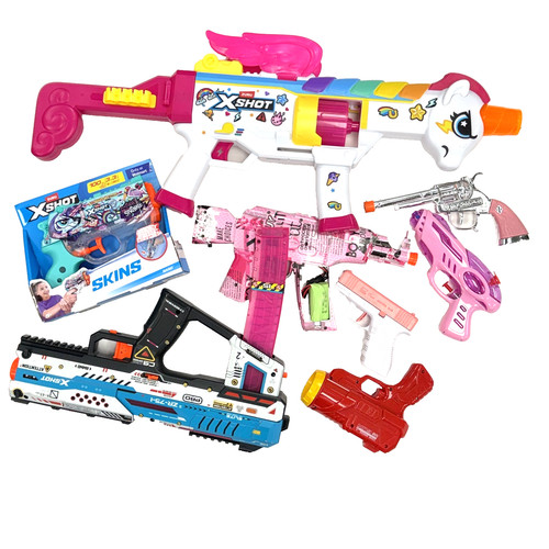 Toy gun bundle lot - gun, pink