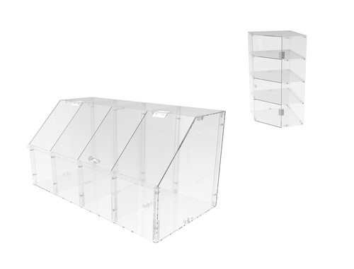 Clear acrylic candy bin - clear,