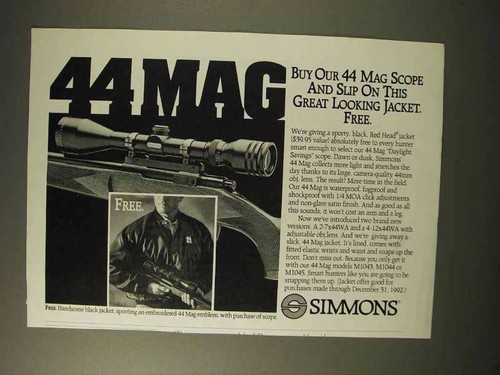 1992 simmons mag scope - scope, ad