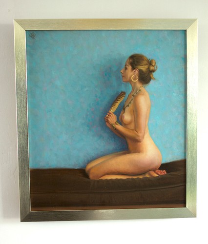 Original framed oil painting - oil,