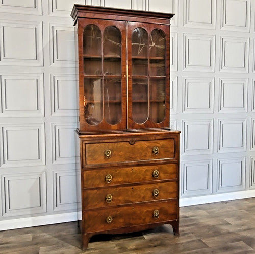 Antique mahogany library - mahogany,