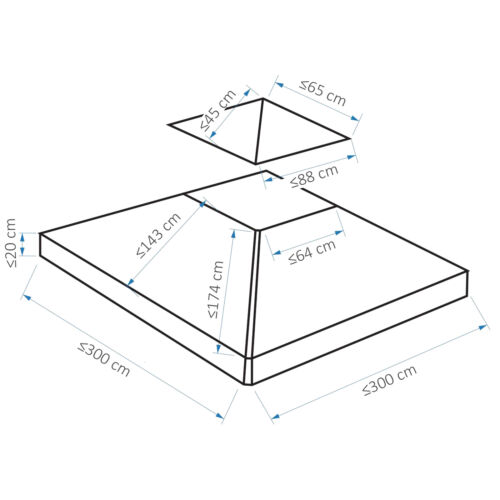 Gazebo canopy roof top - canopy,