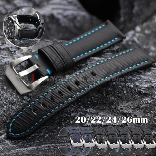 Premium sailcloth watch strap - sailcloth,
