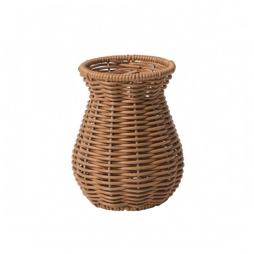 Woven plastic vase - plastic, top