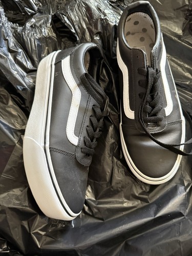 Platform leather vans - platform,