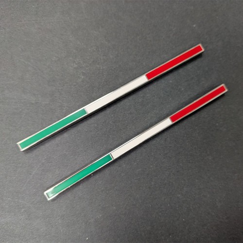 Car metal trim italian flag - metal,